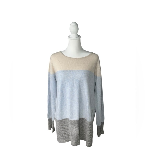 Max Mara Studio 20% Cashmere 80% Wool Fine Knitted Tunic Sweater Size  XL - Picture 1 of 7